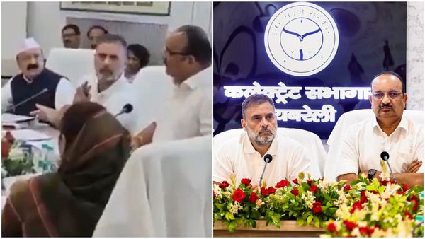 രാഹുല്‍ ഗാന്ധിയും മന്ത്രിയും കൊമ്പുകോര്‍ത്തു; യോഗത്തില്‍ ബഹളം, വീഡിയോ വൈറല്‍