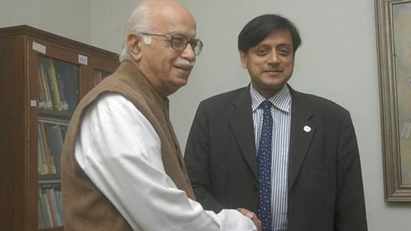 ശശി തരൂര്‍ വീണ്ടും; അദ്വാനിയെ പുകഴ്ത്തി രംഗത്ത്, ഏതെങ്കിലും ഒരുകാര്യം ചൂണ്ടിക്കാട്ടി ചുരുക്കരുത്