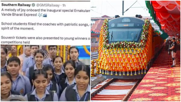 വന്ദേഭാരത് എക്‌സ്പ്രസില്‍ ഗണഗീതം; ദേശഭക്തി ഗാനം എന്ന് റെയില്‍വെ, വിവാദം, വീഡിയോ നീക്കി