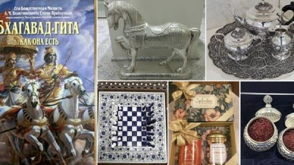 പുടിന് കൈനിറയെ സമ്മാനങ്ങള്‍ കൊടുത്തയച്ച് മോദി; കാശ്മീരി കുങ്കുമപ്പൂവ് മുതല്‍ വെള്ളിക്കുതിര വരെ