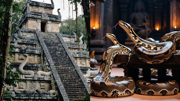 ഡസൻ കണക്കിന് പാമ്പുകൾ, മലമ്പാമ്പുകൾക്ക് മാത്രമായി ഒരു ക്ഷേത്രം, അപൂർവ്വ സ്ഥലം