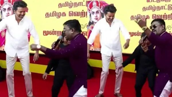 ടിവികെ പരിപാടിയില്‍ സൂപ്പര്‍ ഡാന്‍സുമായി വിജയ്; ആവേശത്തോടെ പ്രവര്‍ത്തകര്‍, 'വിജയം ഉറപ്പ്'