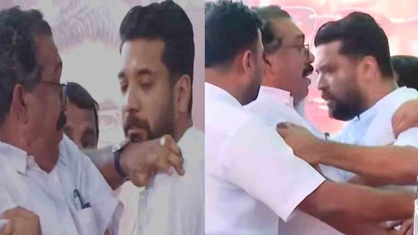 പ്രസംഗിക്കാൻ വൈകി വിളിച്ചതിൽ ക്ഷുഭിതനായി ഷാഫി പറമ്പിൽ; പുതുയുഗ യാത്രയിൽ കയ്യാങ്കളി