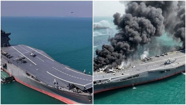 കടലിൽ തീമഴ; ഇറാന്റെ ഡ്രോൺ കപ്പൽ തകർത്ത് യുഎസ്, ഞെട്ടിക്കുന്ന വീഡിയോ