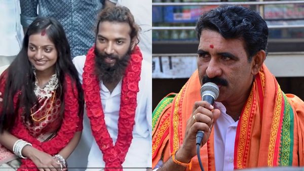 മൊണാലിസയുടെ വിവാഹത്തിനെതിരെ ബിജെപി;'ക്ഷേത്രങ്ങൾ നിരീശ്വരവാദികൾക്ക് തോന്നിയവാസം കാട്ടാനുള്ളതല്ല'