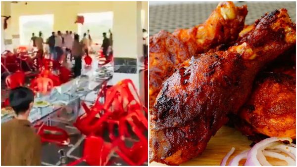 ചിക്കൻ ലെഗ് പീസ് കിട്ടിയില്ല; കല്യാണ പന്തലിൽ കൂട്ടത്തല്ല്, വീഡിയോ വൈറൽ!