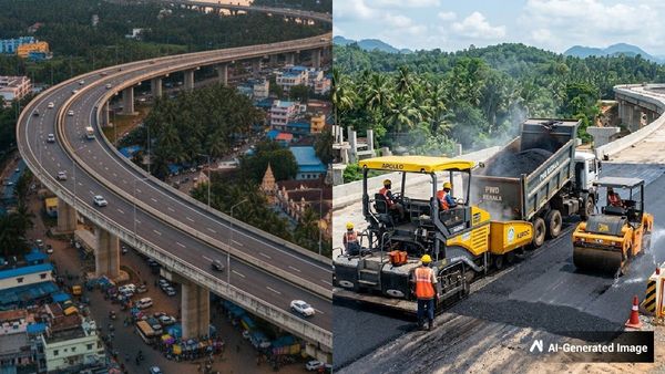 അരൂർ-തുറവൂർ എലിവേറ്റഡ് ഹൈവേ; എരമല്ലൂർ ഭാഗത്തെ ടാറിംഗ് പുരോഗമിക്കുന്നു, കാത്തിരിപ്പിൽ യാത്രക്കാർ