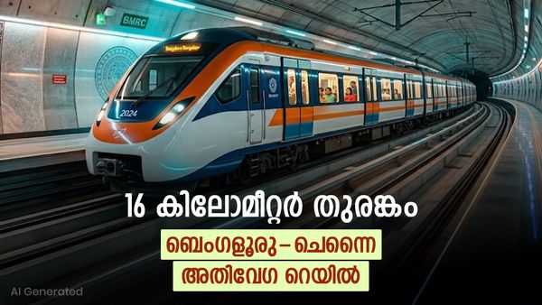 ബെംഗളൂരു ബുള്ളറ്റ് ട്രെയിന്‍; 16 കിലോമീറ്റര്‍ തുരങ്കത്തിലൂടെ, 3 പാതകള്‍ കടന്നുപോകുന്ന വഴികള്‍
