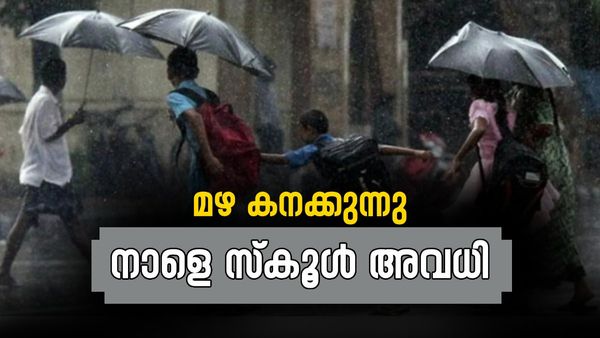 നാളെ സ്‌കൂള്‍ അവധി; കനത്ത മഴ കാരണം അവധി പ്രഖ്യാപിച്ച് 3 ജില്ലകള്‍, പരീക്ഷകള്‍ക്ക് മാറ്റമില്ല