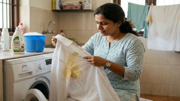 വസ്ത്രത്തിലെ മഞ്ഞ വിയർപ്പ് കറ എത്ര കഴുകിയിട്ടും മായുന്നില്ലേ? ഈ ചെറിയ ട്രിക്ക് നിങ്ങളെ സഹായിക്കും