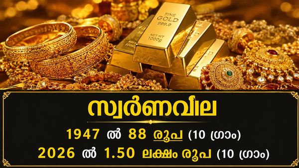 സ്വാതന്ത്ര്യം ലഭിക്കുമ്പോള്‍ സ്വര്‍ണവില 10 ഗ്രാമിന് 88 രൂപ മാത്രം!! ഇപ്പോള്‍ 1.50 ലക്ഷത്തില്‍!