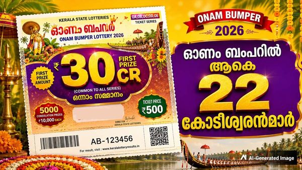 30 കോടി ലഭിച്ചില്ലെങ്കിലും കോടീശ്വരന്‍മാരാകാം.. ഓണം ബംപറില്‍ ആകെ 22 കോടീശ്വരന്‍മാര്‍; വേഗം ടിക്കറ്റെടുത്തോ