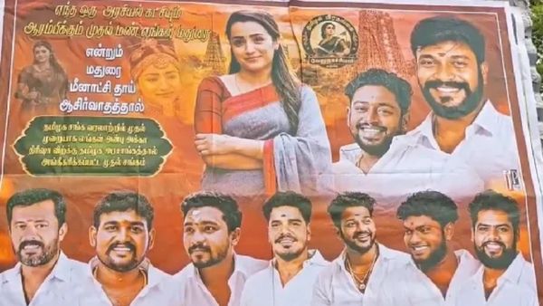 തൃഷ രാഷ്ട്രീയത്തിലേക്ക്? മധുരയില്‍ പോസ്റ്റര്‍ പ്രത്യക്ഷപ്പെട്ടു, വിജയ് ഒഴിഞ്ഞ സീറ്റില്‍ മല്‍സരിക്കുമോ