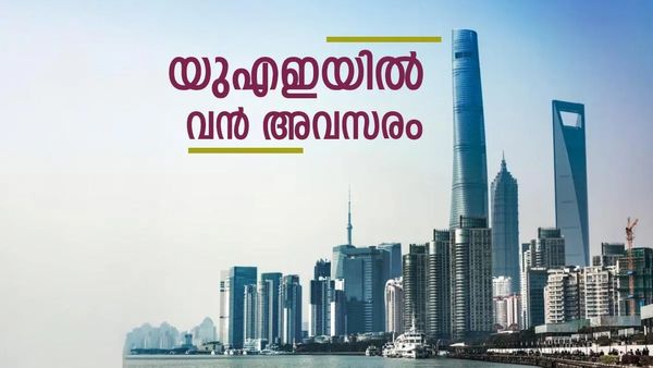 യുഎഇയിൽ മലയാളികൾക്ക് ജോലി നേടാം; 50 ഒഴിവുകൾ, 1.30 ലക്ഷം ശമ്പളം..താമസവും വിമാന ടിക്കറ്റും 