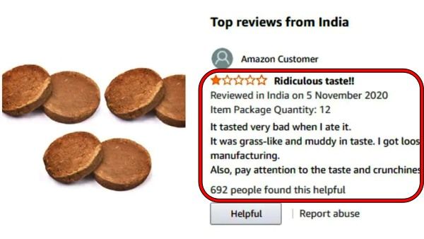 ଆମାଜନରୁ ଗୋବର ଘସି କିଣି ଖାଇଲେ ଗ୍ରାହକ, ରିଭ୍ୟୁ ଦେଲେ ଏମିତ...