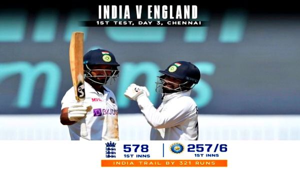 Ind vs Eng,1st Test Day 3: ପନ୍ତ-ପୂଜାରଙ୍କ ପାଭିଲିଅନ ଫେରିବା ପରେ ପରିଦର୍ଶକ ଦଳର ନିୟନ୍ତ୍ରଣରେ ପ୍ରଥମ ଟେଷ୍ଟ
