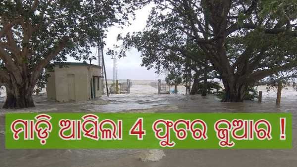 ୟଶ : ମାଡ଼ି ଆସିଲା 4 ଫୁଟର ଜୁଆର, ପାଣି ଘେରରେ ଘର