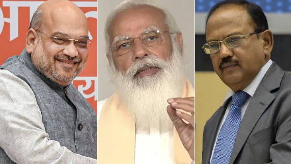 ପ୍ରଧାନମନ୍ତ୍ରୀ ନରେନ୍ଦ୍ର ମୋଦୀଙ୍କ ସହ ଅମିତ ଶାହା, ରାଜନାଥ ସିଂ ଏବଂ ଅଜିତ ଡୋଭାଲଙ୍କ ସାକ୍ଷାତ