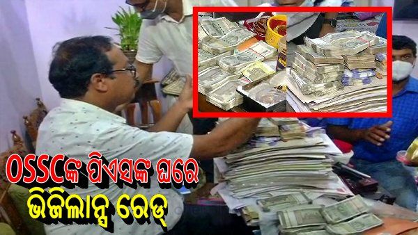 OSSCଙ୍କ ପିଏସଙ୍କ ଘରେ ରେଡ୍, ଟଙ୍କା ଗଣି ଗଣି ହାଲିଆ ଭିଜିଲାନ୍ସ କର୍ମଚାରୀ