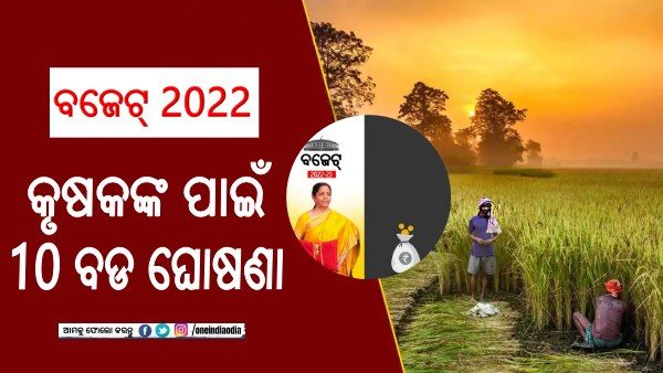 ବଜେଟ୍ 2022: ଚାଷୀଙ୍କ ପାଇଁ ନିର୍ମଳାଙ୍କ ପେଡି଼ରୁ ବାହାରିଲା ଏହି 10 ବଡ ଘୋଷଣା