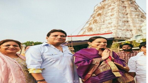 ତିରୁପତି ବାଲାଜୀଙ୍କ ଦର୍ଶନ କଲେ କଙ୍ଗନା