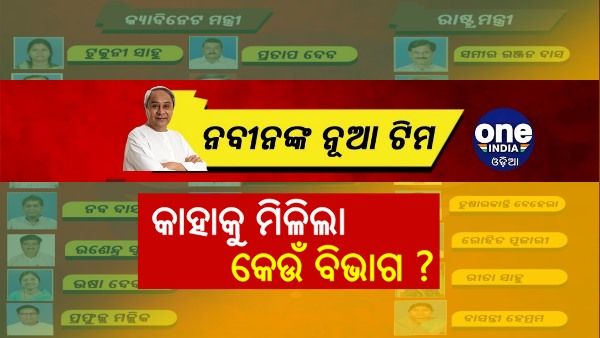 ଜାଣନ୍ତୁ, ନବୀନଙ୍କ ନୂଆ ଟିମରେ କାହାକୁ ମିଳିଲା କେଉଁ ବିଭାଗ ?