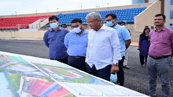 ରାଉରକେଲାରେ କ୍ରୀଡ଼ା ଭିତ୍ତିଭୂମିର ଅନୁଧ୍ୟାନ, ଓଏସଏପି କ୍ୟାମ୍ପସରେ କଲ୍ୟାଣ ମଣ୍ଡପର ଉଦଘାଟନ