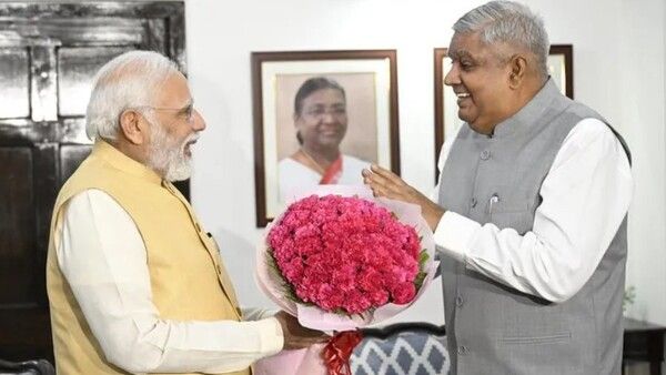 ଉପରାଷ୍ଟ୍ରପତି ଧନଖଡ଼ଙ୍କୁ ଭେଟିଲେ ପିଏମ ମୋଦି