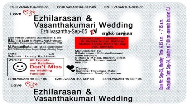 ସୋଶାଲ ମିଡିଆରେ ଭାଇରାଲ ଟାବଲେଟ ୱେଡିଂ କାର୍ଡ