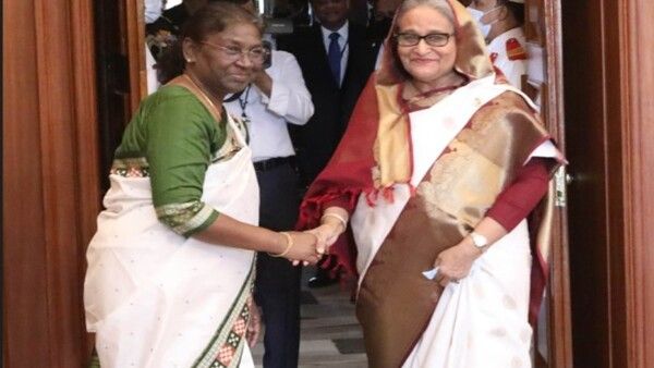 ରାଷ୍ଟ୍ରପତି ମୁର୍ମୁଙ୍କୁ ଭେଟିଲେ ବାଂଲାଦେଶ ପ୍ରଧାନମନ୍ତ୍ରୀ