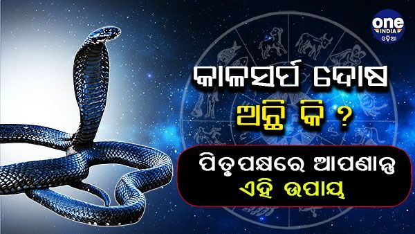 କାଳସର୍ପ ଦୋଷ ଅଛି କି ?  ପିତୃପକ୍ଷରେ ଆପଣାନ୍ତୁ ଏହି ଉପାୟ
