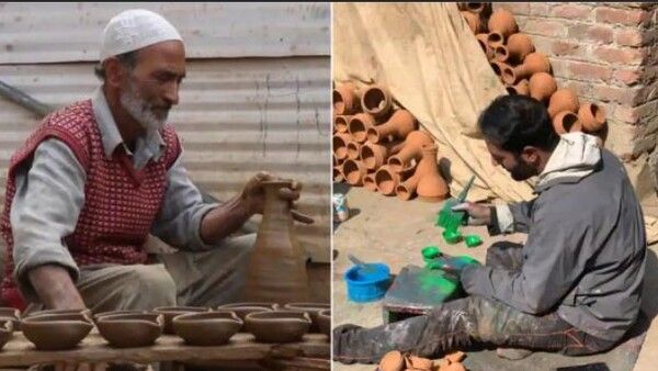 ଦୀପାବଳୀ 2022: ହଜାର ହଜାର ଦୀପ ତିଆରି କରି ବିକିଲେ କାଶ୍ମୀରର ମୁସଲିମ ପରିବାର