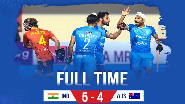 ଏଫଆଇଏଚ ପ୍ରୋ ଲିଗ୍‌‌: ଭାରତର ଲଗାତର ଦ୍ବିତୀୟ ବିଜୟ, ଶକ୍ତିଶାଳୀ ଅଷ୍ଟ୍ରେଲିଆକୁ କଲା ପରାସ୍ତ