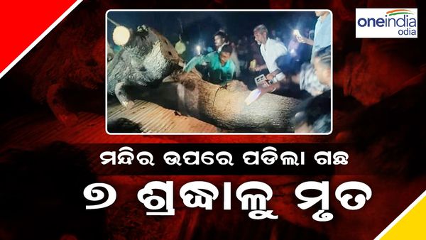 ମନ୍ଦିର ଉପରେ ଗଛ ପଡ଼ି ୭ ଶ୍ରଦ୍ଧାଳୁ ମୃତ