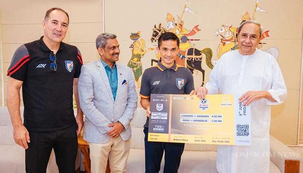 ଜୁନ୍ ୯ରୁ ଇଣ୍ଟରକଣ୍ଟିନେଣ୍ଟାଲ ଫୁଟବଲ ଟୁର୍ଣ୍ଣାମେଣ୍ଟ, ପ୍ରଥମ ଟିକେଟ କିଣିଲେ ମୁଖ୍ୟମନ୍ତ୍ରୀ