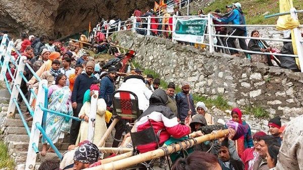 ଖରାପ ପାଗ ପାଇଁ ସାମୟିକ ଭାବେ ସ୍ଥିଗିତ ହେଲା ଅମରନାଥ ଯାତ୍ରା