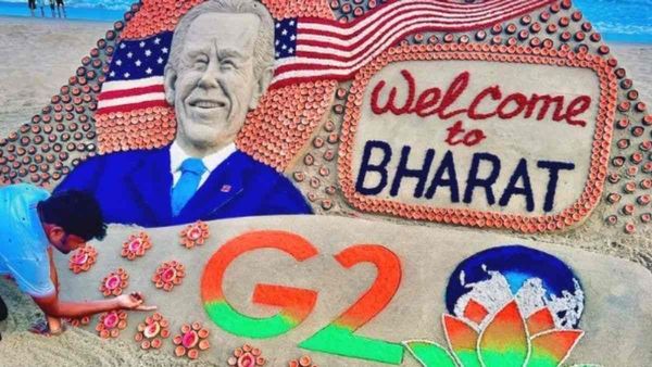 ବାଲୁକା କଳାରେ ସ୍ୱାଗତ ବାଇଡେନ: ଭାରତକୁ ସ୍ଵାଗତ ଲେଖିଲେ ସୁଦର୍ଶନ ପଟ୍ଟନାୟକ