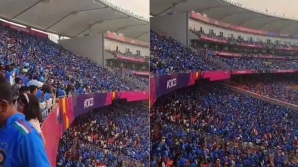 ଇଣ୍ଡିଆ ବନାମ ଅଷ୍ଟ୍ରେଲିଆ ବିଶ୍ୱକପ ଫାଇନାଲ: ପଡିଆରେ ଦର୍ଶକ ଜପ କଲେ 'ହନୁମାନ ଚାଳିଶା'; ଦେଖନ୍ତୁ ଭିଡିଓ