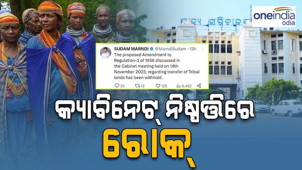 ଅନୁସୂଚିତ ଜନଜାତିଙ୍କ ଜମି କିଣାବିକା ଉପରେ କ୍ୟାବିନେଟ ନିଷ୍ପତ୍ତି ଉପରେ ରୋକ୍