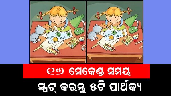 ପାର୍ଥକ୍ୟକୁ ସ୍ପଟ୍ କରନ୍ତୁ: ୧୬ ସେକେଣ୍ଡରେ ୦୫ଟି ପାର୍ଥକ୍ୟ ଚିହ୍ନନ୍ତୁ