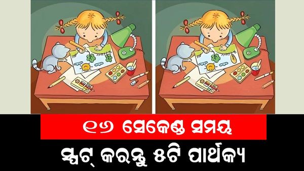 ପାର୍ଥକ୍ୟକୁ ସ୍ପଟ୍ କରନ୍ତୁ: ୧୬ ସେକେଣ୍ଡରେ ୦୫ ପାର୍ଥକ୍ୟ ସ୍ପଟ୍ କରନ୍ତୁ