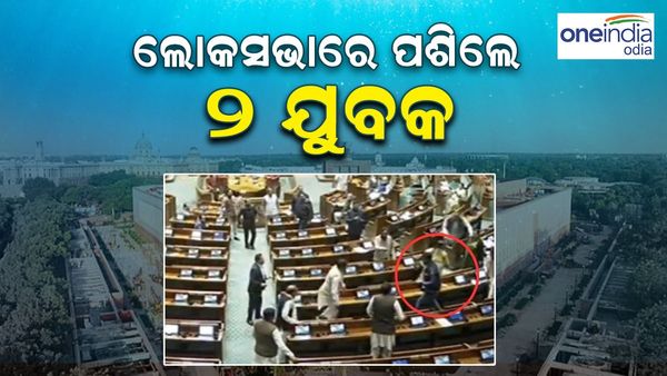 ଲୋକସଭାର ସୁରକ୍ଷାରେ ବଡ଼ ଧରଣର ତ୍ରୁଟି, ରଙ୍ଗିନ୍ ଧୂଆଁ ସ୍ପ୍ରେ କଲେ ୨ ବ୍ୟକ୍ତି