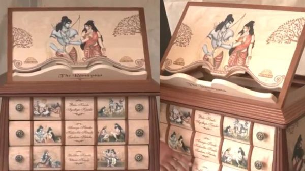 Ram Mandir: ଆଉ ଗୋଟିଏ ଦିନ ପରେ ରାମ ଲାଲାଙ୍କ ପ୍ରାଣ ପ୍ରତିଷ୍ଠା, ଅଯୋଧ୍ୟାରେ ପହଞ୍ଚିଲା ୪୫ କିଲୋଗ୍ରାମ ଓଜନର ରାମାୟଣ