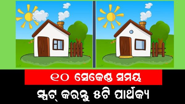 ପାର୍ଥକ୍ୟକୁ ସ୍ପଟ୍ କରନ୍ତୁ: ୧୦ ସେକେଣ୍ଡର ୫ ପାର୍ଥକ୍ୟ ସ୍ପଟ୍ କରନ୍ତୁ