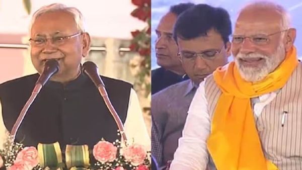 ମଞ୍ଚରେ ନୀତୀଶ ଏମିତି କିଛି କହିଲେ , ପିଏମ ମୋଦି ଅଟକାଇ ପାରିଲେନି ନିଜର ହସ.....