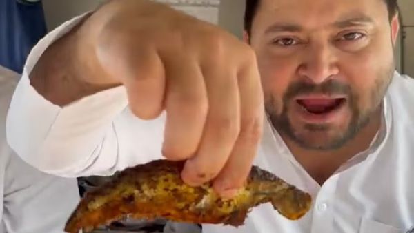 ନବରାତ୍ରୀରେ ତେଜସ୍ୱୀ ଖାଇଲେ ମାଛ, ବିଜେପି କହିଲା ଏମାନେ.....