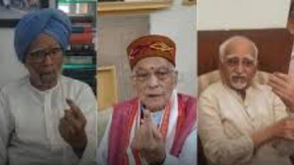 ସ୍ଵତନ୍ତ୍ର ଭୋଟିଂ ବ୍ୟବସ୍ଥାରେ ଘରେ ବସି ଭୋଟ ଦେଲେ ୪ ବରିଷ୍ଠ ନେତା ଆଡଭାନୀ, ମୁରଲୀ , ମନମୋହନ ସିଂହ ଓ ଅନସାରୀ,