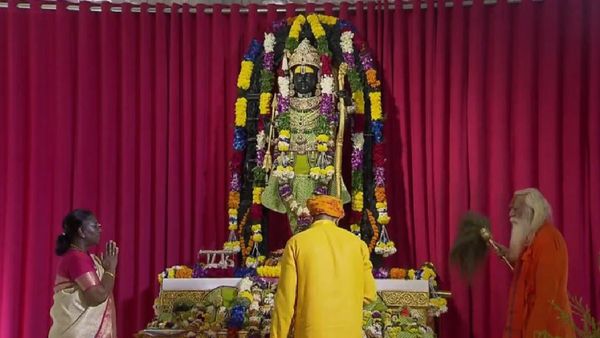 ଅଯୋଧ୍ୟାରେ ରାମଲାଲାଙ୍କ ଦର୍ଶନ କଲେ ରାଷ୍ଟ୍ରପତି ଦ୍ରୌପଦୀ ମୁର୍ମୁ