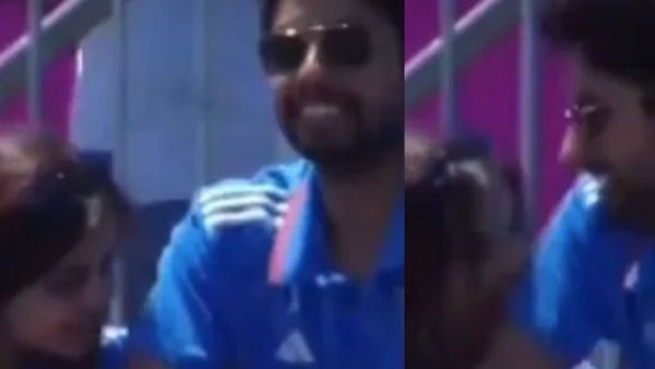 T20 World Cup: ଦମ୍ପତିଙ୍କ ରୋମାନ୍ସ ଭିଡିଓ ଭାଇରାଲ, ଷ୍ଟାଡିୟମରେ ପ୍ରେମର...