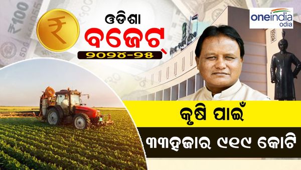 ଓଡ଼ିଶା ବଜେଟ୍ ୨୦୨୪: କୃଷି ବଜେଟର ପରିମାଣ ୩୩ ହଜାର ୯୧୯ କୋଟି